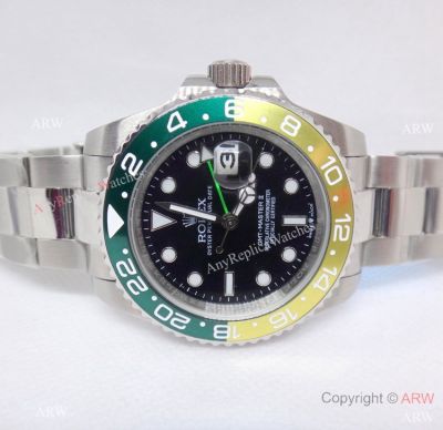 Rolex GMT-Master II  40 Watch Yellow Green Ceramic Bezel For Sale
